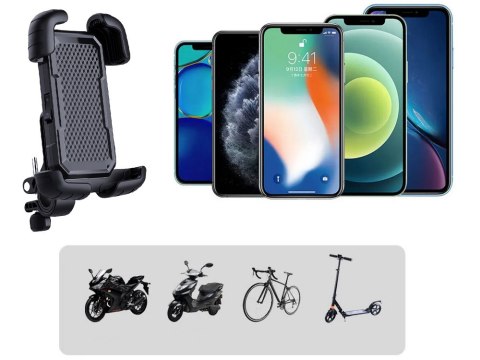 Anty-wstrząsowy uchwyt rowerowy na telefon do telefonu motor kierownicę