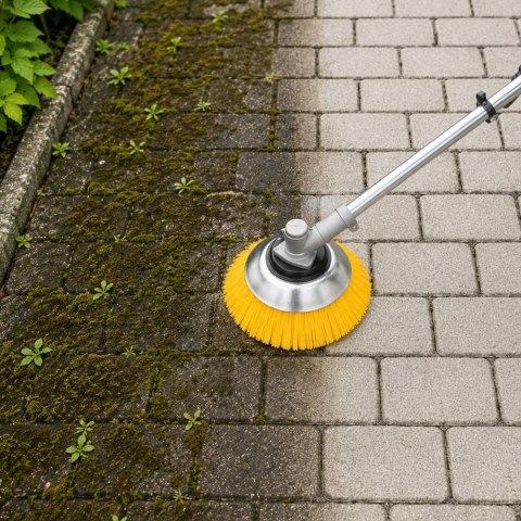 Szczotka do czyszczenia kostki brukowej szczotka nylonowa do kosy 200mm