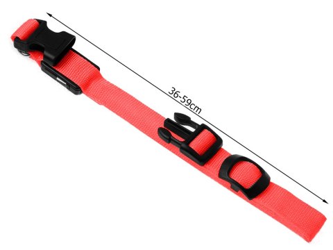 Obroża świecąca w ciemności led dla psa i kota regulowana regulacja 59cm