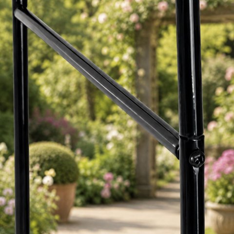 Pergola ogrodowa podpora do kwiatów do pnączy łuk na róże metalowa ozdobna