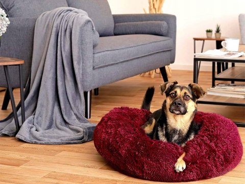 Pluszowe legowisko kojec dla psa kota miękkie poduszka kanapa posłanie 80cm