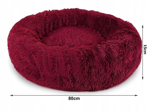 Pluszowe legowisko kojec dla psa kota miękkie poduszka kanapa posłanie 80cm
