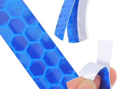 Taśma odblaskowa odblask na rower motor samochód naklejka samoprzylepna 8m