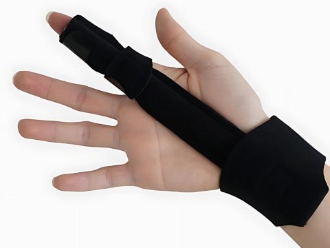 Stabilizator palców u ręki szyna usztywniacz nadgarstka materiałowy na rzep