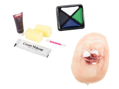 Sztuczna rana makijaż na halloween do malowania blizny rany makeup skóra