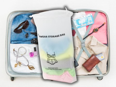 Torba podróżna na bieliznę organizer do samolotu wodoodporny na podróż
