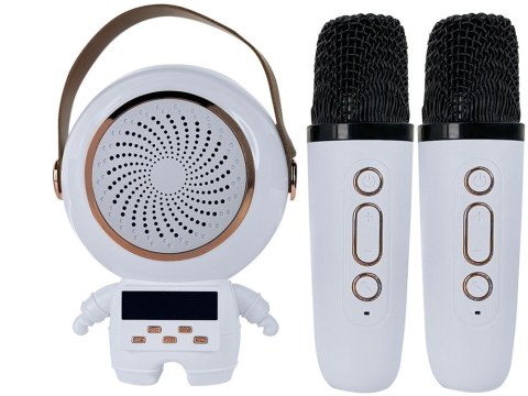 Bezprzewodowy przenośny zestaw do karaoke głośnik bluetooth + 2x mikrofon