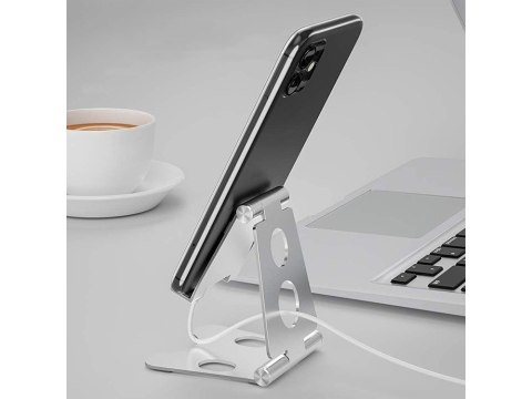 Podstawka pod na telefon tablet uchwyt stojak metalowy antypoślizgowy