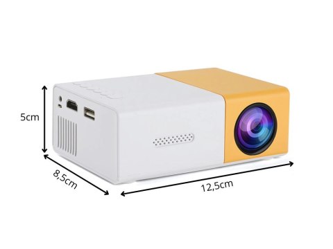 Projektor yg300 wersja 2025 full hd przenośny tv rzutnik usb hdmi pilot