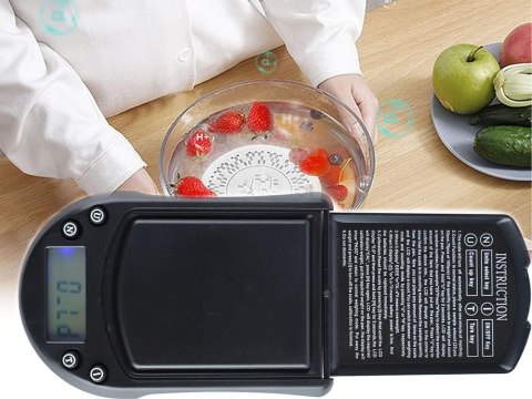 Waga kieszonkowa jubilerska 500g/0,1g precyzyjna gramowa elektroniczna