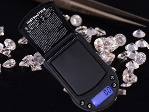 Waga kieszonkowa jubilerska 500g/0,1g precyzyjna gramowa elektroniczna