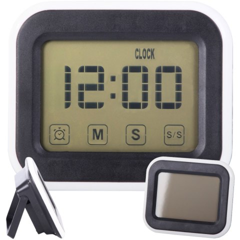 Zegar elektroniczny cyfrowy budzik lcd alarm wyświetlacz alarm stojący