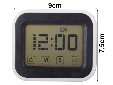 Zegar elektroniczny cyfrowy budzik lcd alarm wyświetlacz alarm stojący