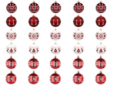 Bombki choinkowe na choinkę 5cm zestaw 30 sztuk zestaw nietłukące ozdoby