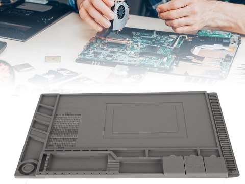 Mata silikonowa serwisowa lutowania organizer duża podkładka 30x45 magnes