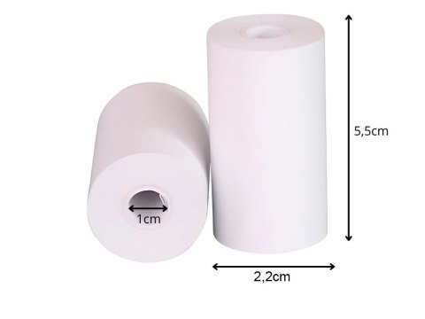 5szt papier termiczny wkład do mini drukarki termicznej drukuś 55mm 5 rolek