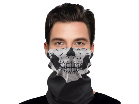 Komin kominiarka chusta na twarz bandama czaszka wielofunkcyjna tunel skull