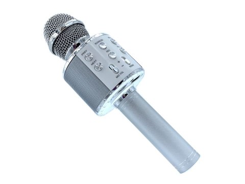 Mikrofon bezprzewodowy bluetooth głośnik karaoke okrągły z etui różne tryby