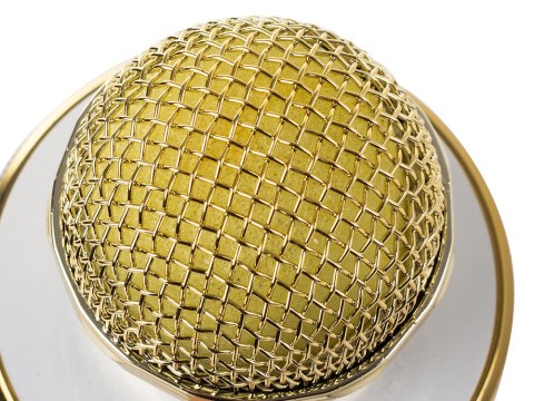 Mikrofon bezprzewodowy bluetooth głośnik karaoke okrągły z etui różne tryby