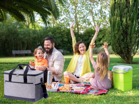 Torba termiczna lunch box jedzenie piknikowa na plażę na picie lodówka 16l