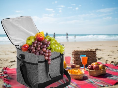 Torba termiczna lunch box jedzenie piknikowa na plażę na picie lodówka 16l