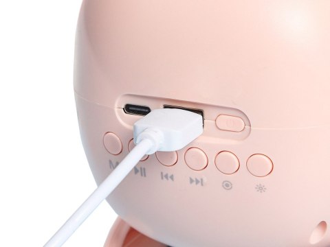 Głośnik bluetooth karaoke z mikrofonem led kolorowe kwadraty muzyka rgb