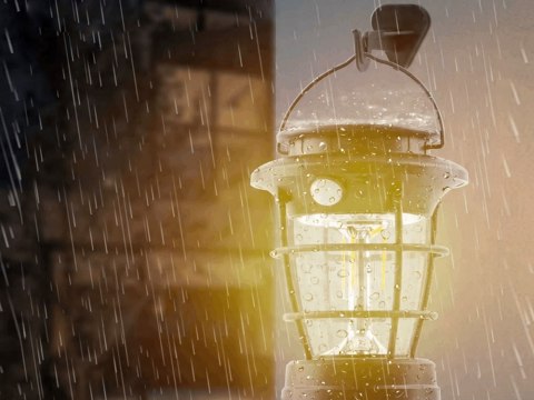 Lampa solarna kempingowa latarnia ogrodowa led usb czujnik ruchu zmierzchu