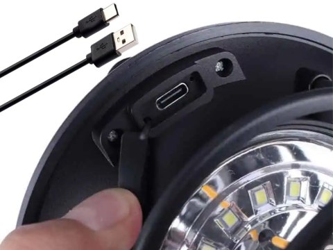 Lampa solarna kempingowa latarnia ogrodowa led usb czujnik ruchu zmierzchu
