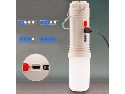 Lampa turystyczna latarka kempingowa wielofunkcyjna powerbank led namiot