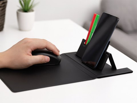 Podkładka pod mysz ładowarka indukcyjna bezprzewodowa na telefon organizer