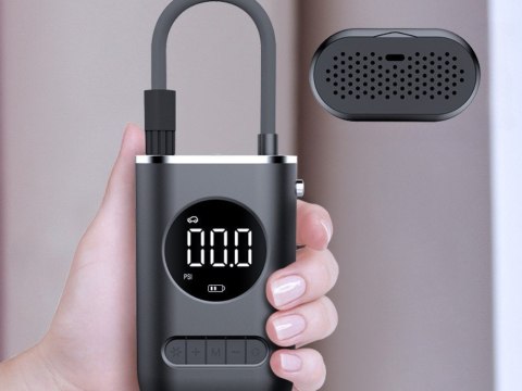 Pompka akumulatorowa do roweru samochodu kompresor elektryczny 10 bar lcd