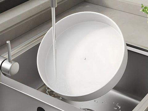 Organizer obrotowy taca uniwersalna 25cm kuchnia łazienka przyprawy biała