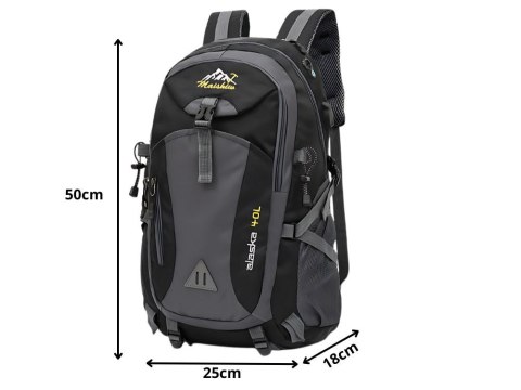 Plecak 40l czarny podróżny turystyczny trekkingowy mocny w góry wytrzymały