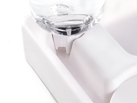 Podwójna miska 2w1 na karmię i wodę z zbiornikiem 500 ml dla psa kota
