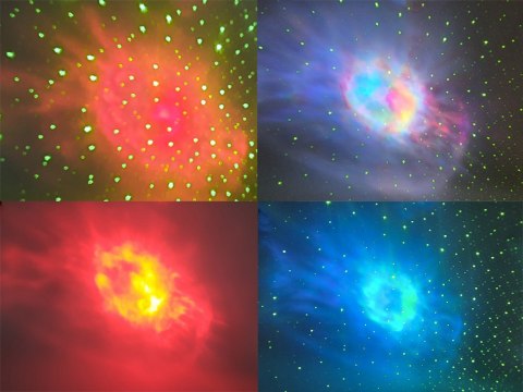Projektor gwiazd astronauta lampka nocna rzutnik dla dziecka kosmos muzyka