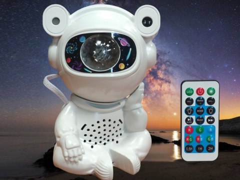 Projektor gwiazd astronauta lampka nocna rzutnik dla dziecka kosmos pilot