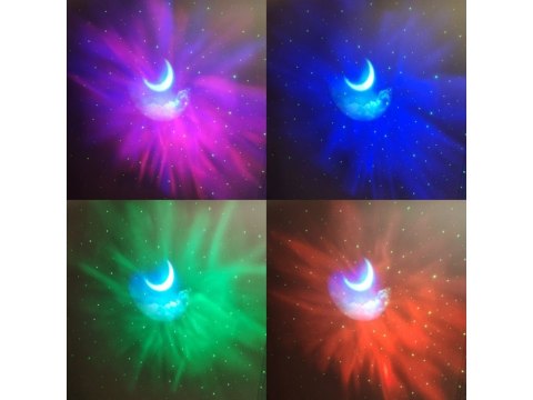 Projektor gwiazd astronauta lampka nocna rzutnik dla dziecka kosmos pilot