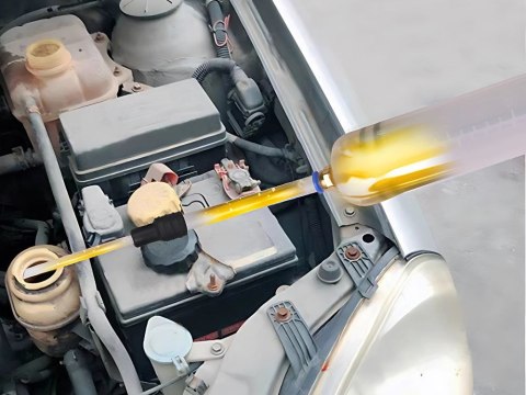 Strzykawka odsysarka do oleju płynów 200ml ręczna serwisowa warsztatowa