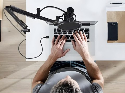 Mikrofon studyjny xlr pojemnościowy zestaw statyw pop filtr kardioidalny