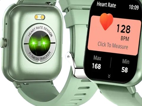 Smartwatch zegarek damski męski gumowy pasek sport bluetooth rozmowy zieleń