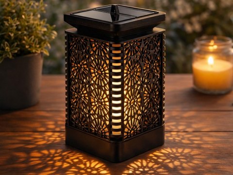 Lampion solarny ozdobny led latarnia słoneczna wisząca ogrodowa czujnik