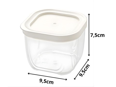 Pojemnik na żywność z pokrywką hermetyczny organizer do kuchni 500ml 0,5l