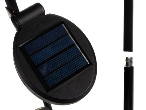 SOLARNA LAMPA OGRODOWA PAW LED NA WBICIE DEKORACJA OGRODU CIEPŁA BARWA