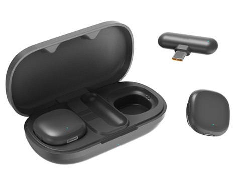 2x mikrofon bezprzewodowy krawatowy do iphone telefonu komputera usb-c