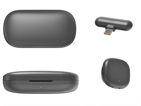 2x mikrofon bezprzewodowy krawatowy do iphone telefonu komputera usb-c