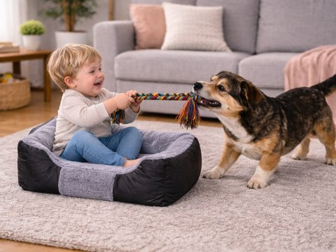 Legowisko posłanie kanapa dla psa miękkie puchate wygodne mały średni pies
