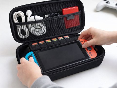 Etui na nintendo switch 2 konsolę futerał ochronny torba z uchwytem czarne