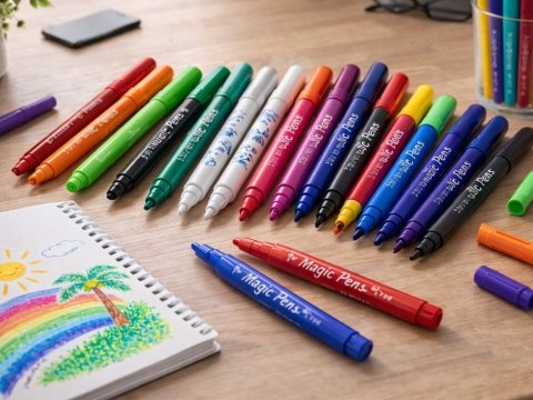 Magiczne mazaki zmieniające kolor 25 szt zestaw pisaki kreatywne dla dzieci