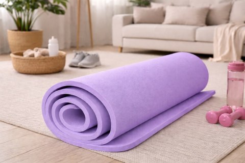 Mata do ćwiczeń jogi pilatesu fitness gimnastyczna treningowa 170cm gruba
