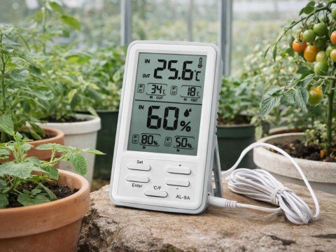 Stacja pogodowa pogody lcd termometr sonda higrometr magnes bezprzewodowa